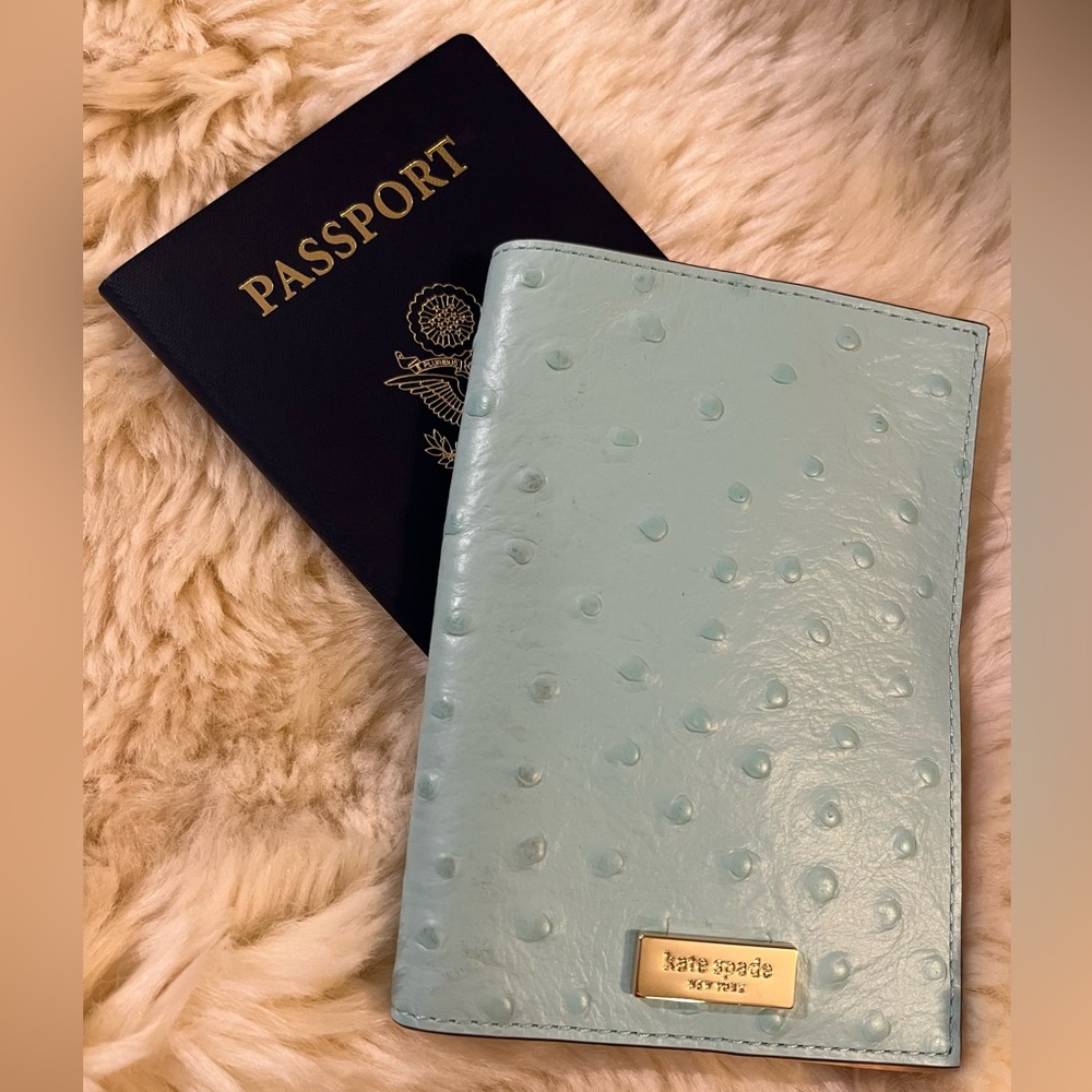 Kate Spade Ostrich Passport Cover